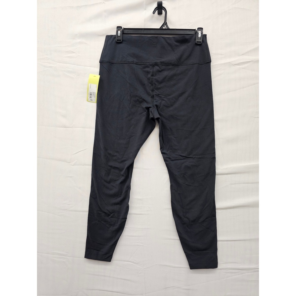 All in Motion Womens Cotton Balance High Rise Leggings Black XXL Full Length NWT
